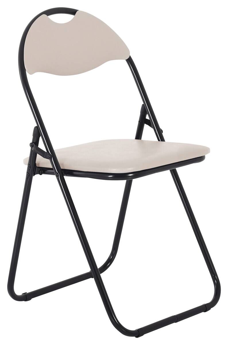 Klappstuhl Ben Cappuccino Kunstleder B/H/T: ca. 45x81x38 cm
