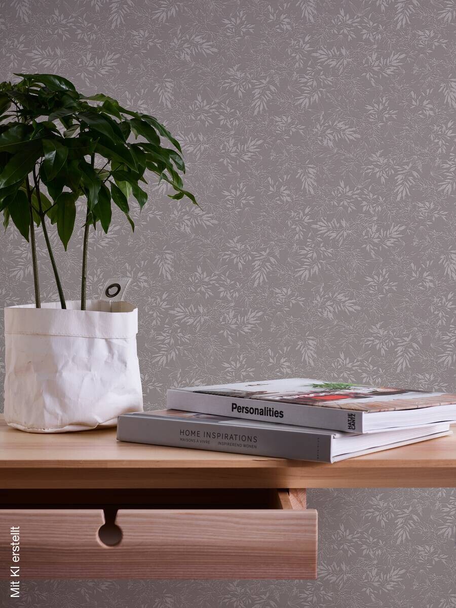 A.S.Creation Vliestapete Attractive 2 Floral grau B/L: ca. 53x1005 cm