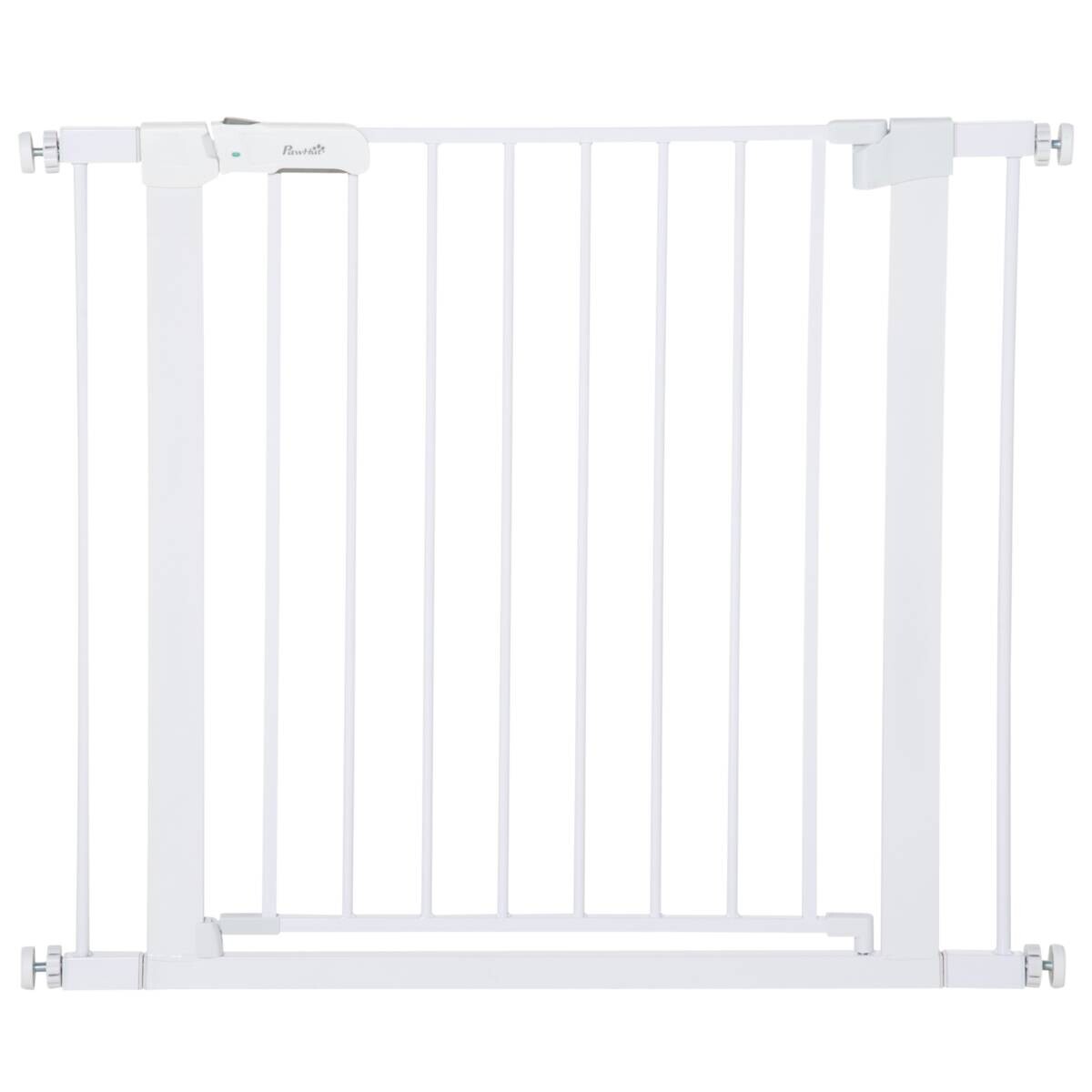 PawHut Schutzgitter weiß Edelstahl B/H/L: ca. 5x96x76 cm