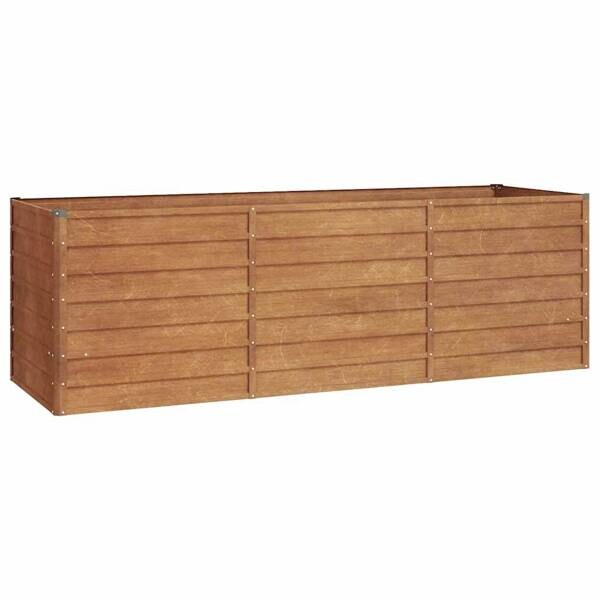 Hochbeet braun Stahl B/H/L: ca. 80x77x240 cm