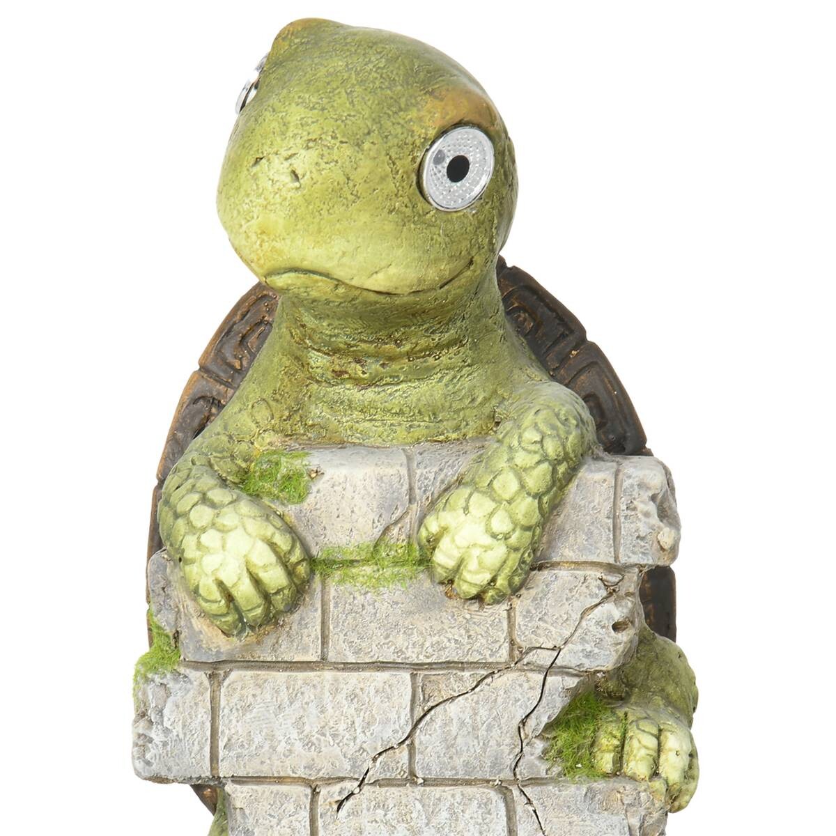 Outsunny Gartenstatue mit LED-Beleuchtung