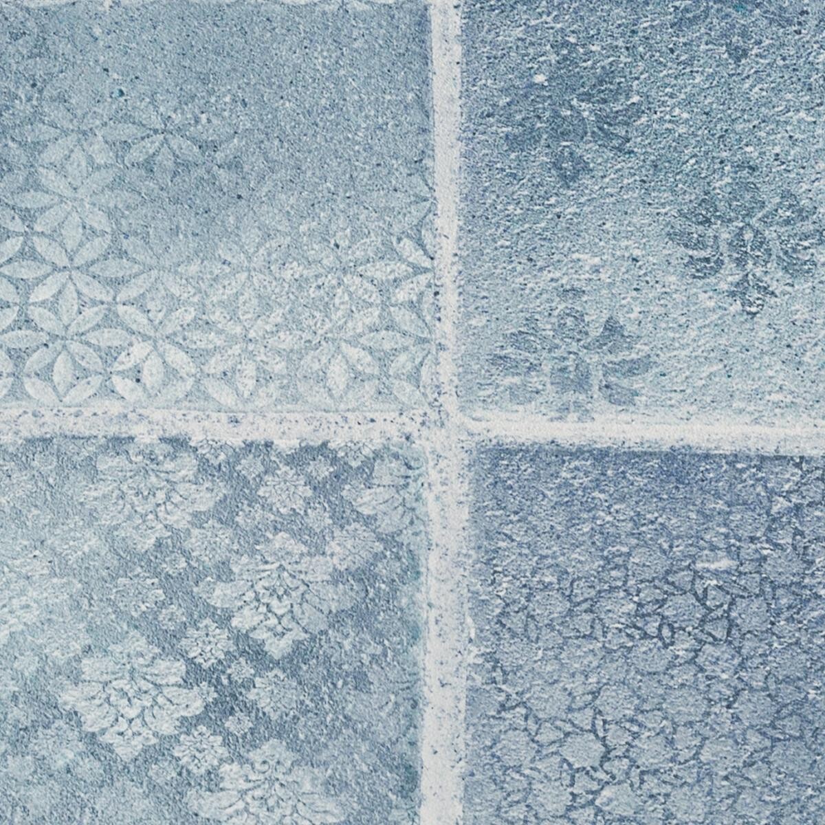 Vliestapete Fliesenoptik blau B/L: ca. 53x1005 cm