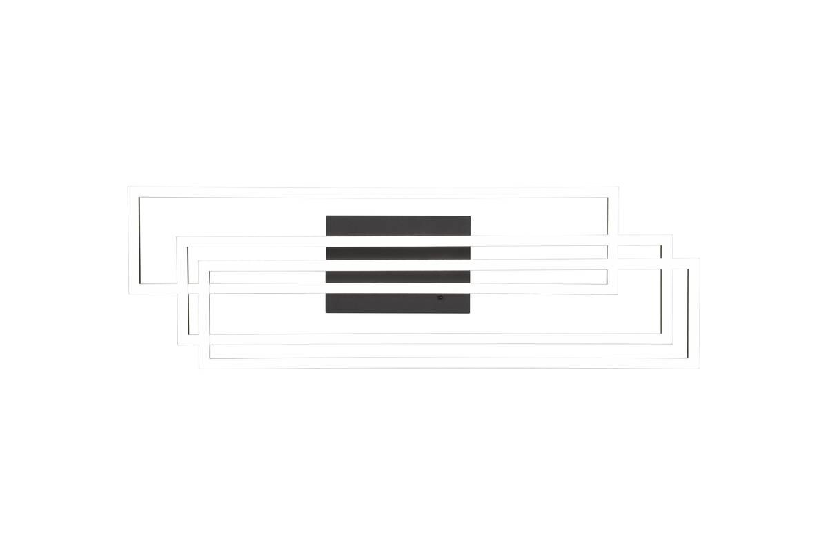 Reality LED-Deckenleuchte R64423132 Corso schwarz Metall B/H/T: ca. 66x10x60 cm 1 Brennstellen