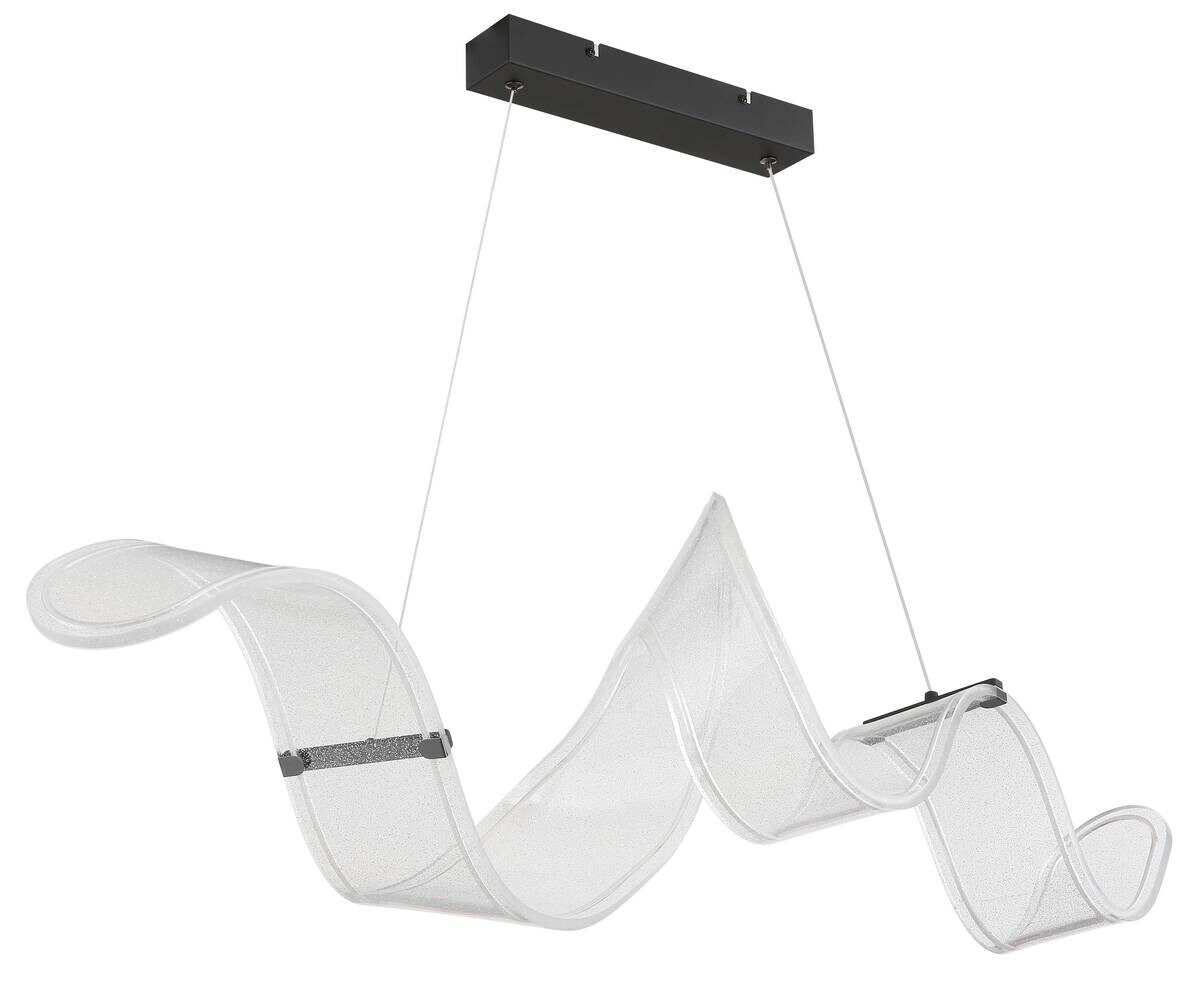 GLOBO LED-Pendelleuchte TAPIA schwarz Acryl Metall B/H/T: ca. 39x120x118 cm 1 Brennstellen