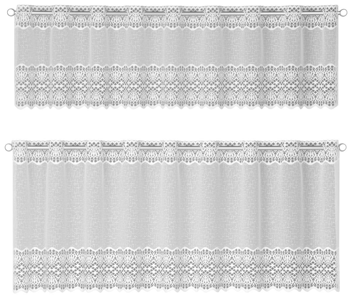 POCOline Scheibengardine Helgoland weiß 100% Polyester B/L: ca. 140x45 cm