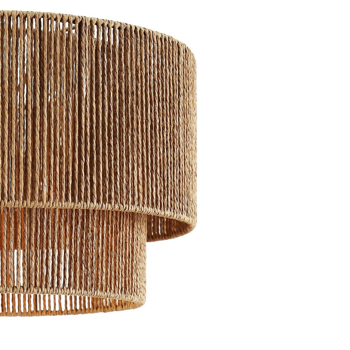 POCOline Pendelleuchte Carta schwarz natur Metall Papier H/D: ca. 120x40 cm E27 1 Brennstellen