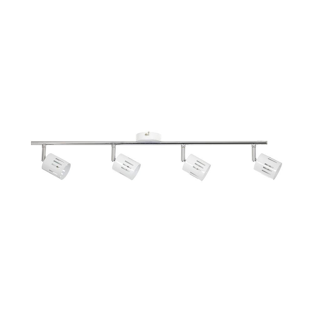 Britop Lighting Spotbalken Ulrika weiß Chrom Metall B/H: ca. 82x13 cm G9 4 Brennstellen