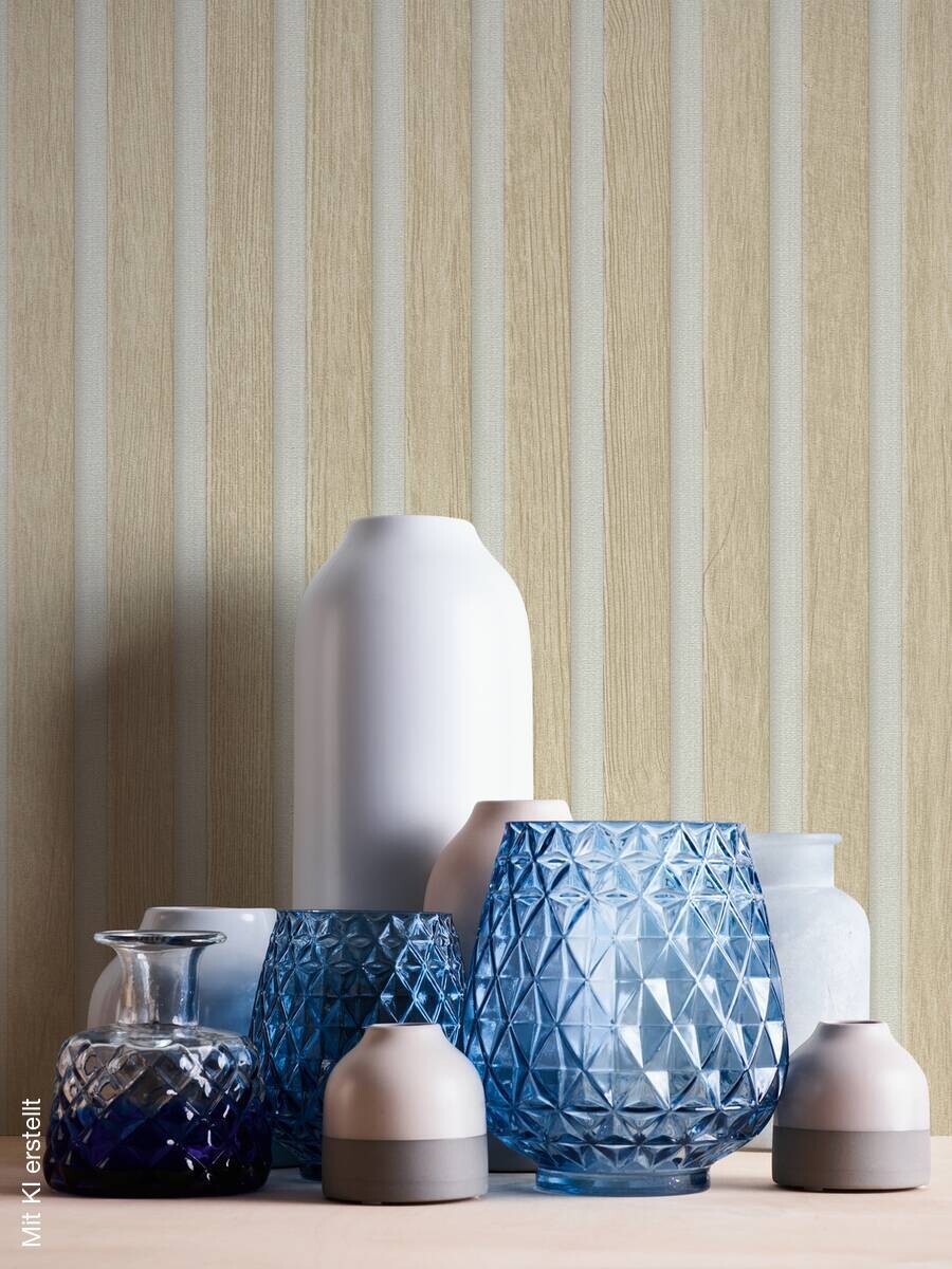 A.S.Creation Vliestapete beige weiß B/H/D: ca. 53x1005x8,5 cm