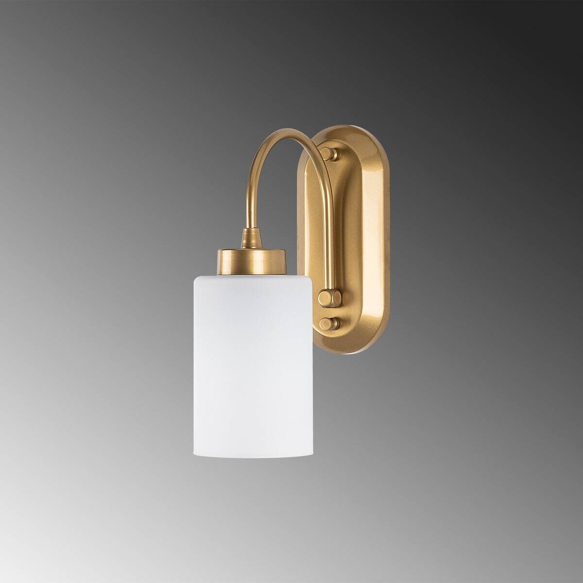 Opviq Wandleuchte gold Metall Glas B/H/L: ca. 21x28x10 cm E27 1 Brennstellen
