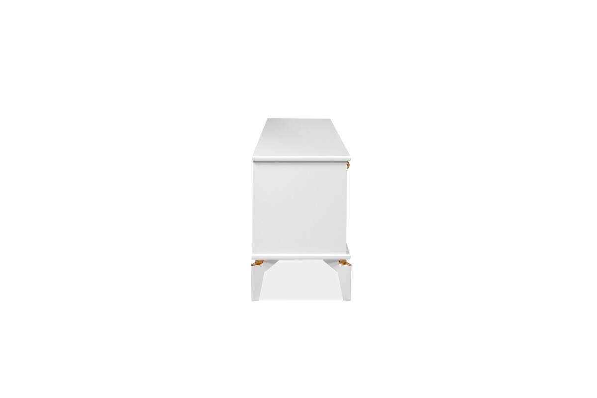 TV-Lowboard Izmir weiß Kupfer B/H/T: ca. 180x52x36 cm