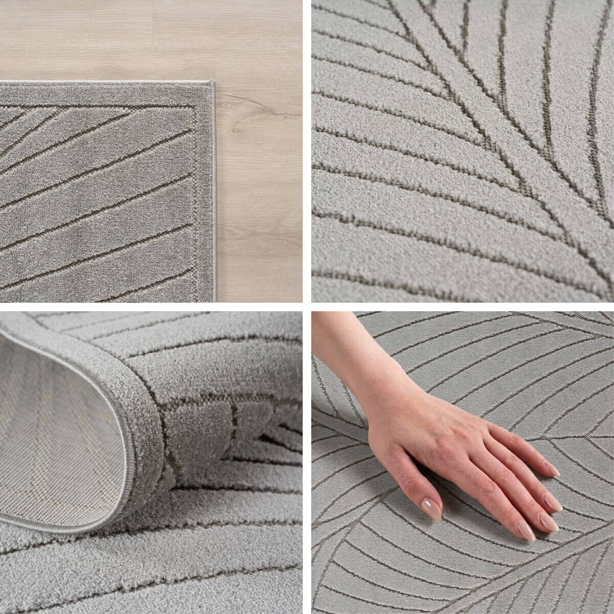 Ayyildiz Flachwebteppich NOVA silber B/L: ca. 80x250 cm