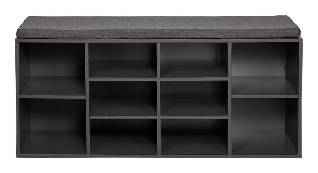 Kesper Schuhregal grau Spanplatte B/H/T: ca. 103,5x48x29,5 cm