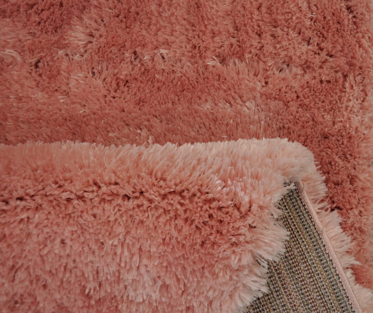 Merinos Hochflorteppich Floppy rosa B/L: ca. 80x150 cm