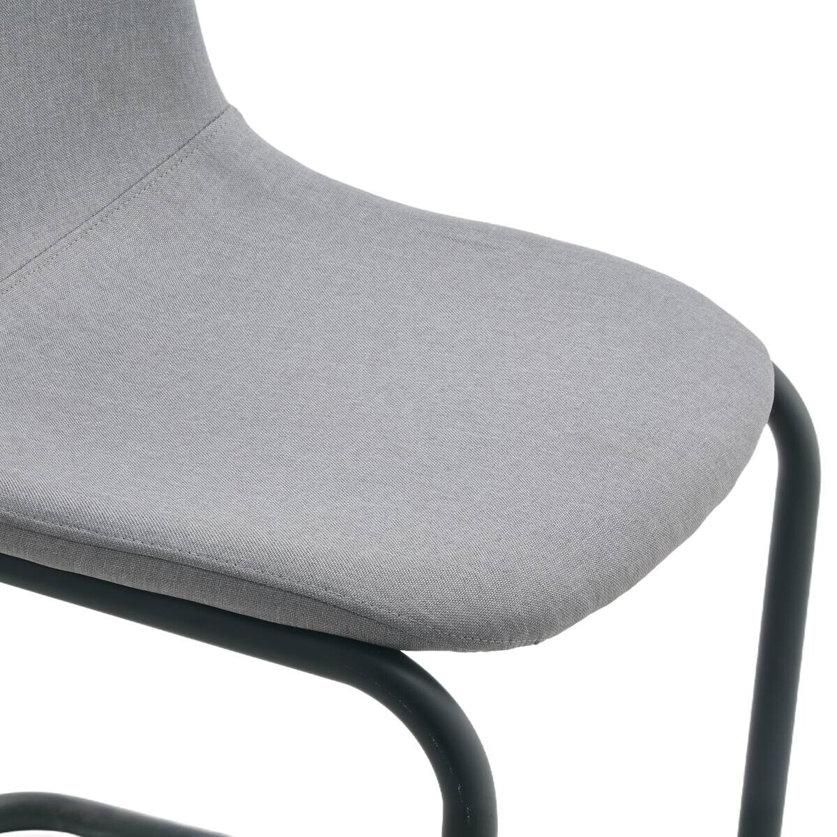 Schwingstuhl Leya grau Microfaser B/H/T: ca. 44x86x53 cm