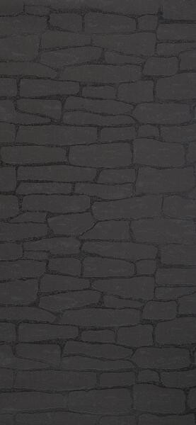 Vliestapete Steinoptik schwarz B/L: ca. 53x1005 cm