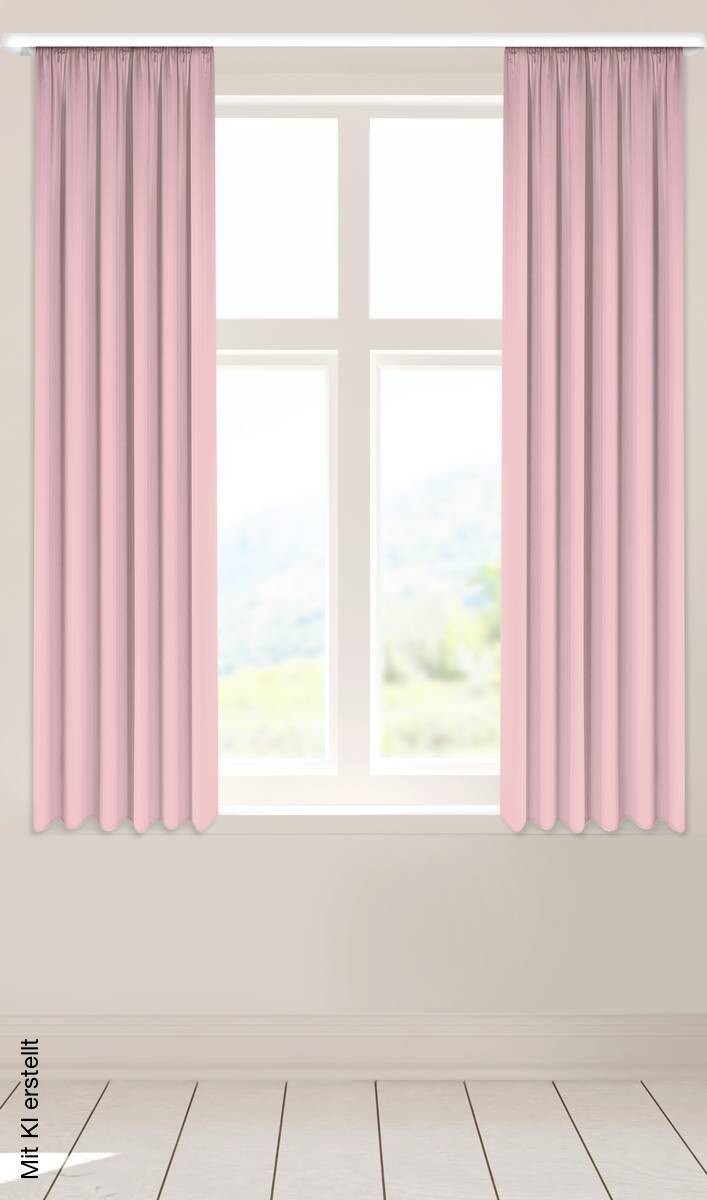 POCOline Verdunklungsvorhang Luna rosa B/L: ca. 135x170 cm