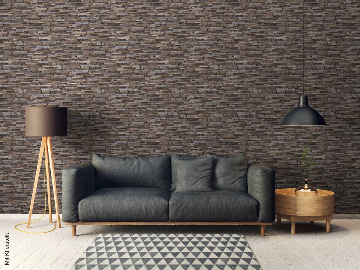 A.S.Creation Vliestapete beige blau B/H/D: ca. 53x1005x9 cm