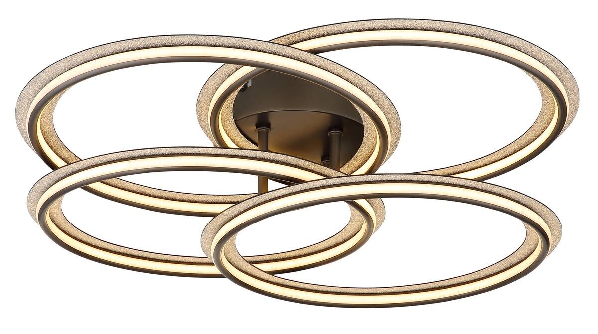 GLOBO LED-Deckenleuchte ELAN schwarz Aluminium Metall H/D: ca. 12,2x53,5 cm 1 Brennstellen