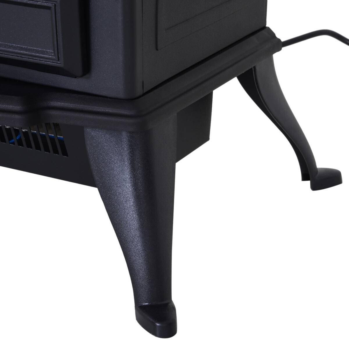 HOMCOM Elektrokamin MH820-051 schwarz Metall Glas Kunststoff B/H/T: ca. 42x54x28 cm ca. 1800 W