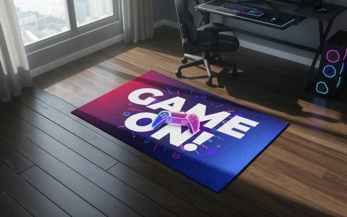 Fußmatte Velvet Gaming Multi B/L: ca. 90x150 cm