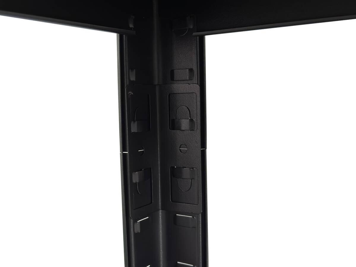 Schwerlaststeckregal schwarz B/H/T: ca. 75x150x30 cm