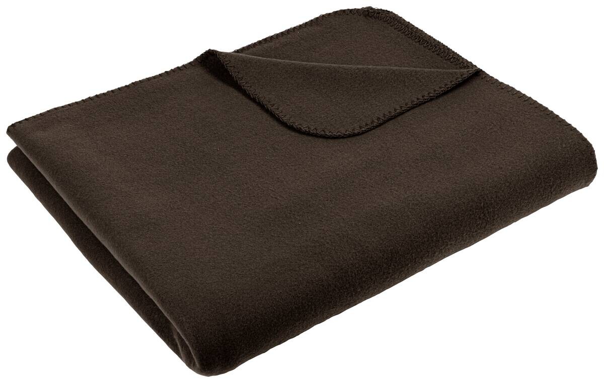 Fleecedecke schoko Polyester B/L: ca. 180x210 cm