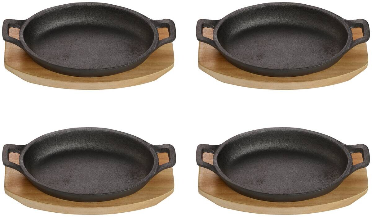 ECHTWERK Servierpfanne Big schwarz Eisen B/H/L: ca. 12x4,5x22 cm