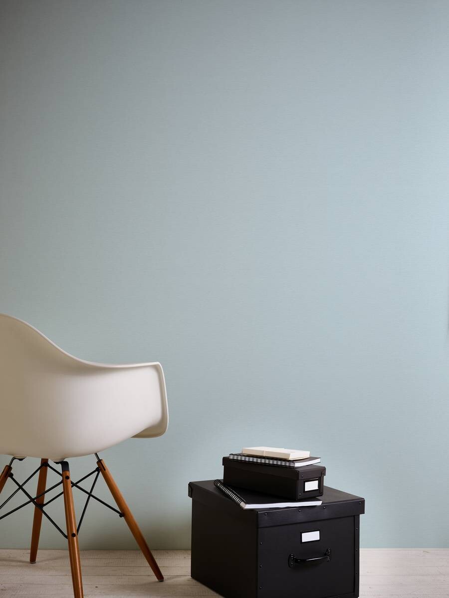 A.S.Creation Vliestapete Attractive Uni blau B/L: ca. 53x1005 cm