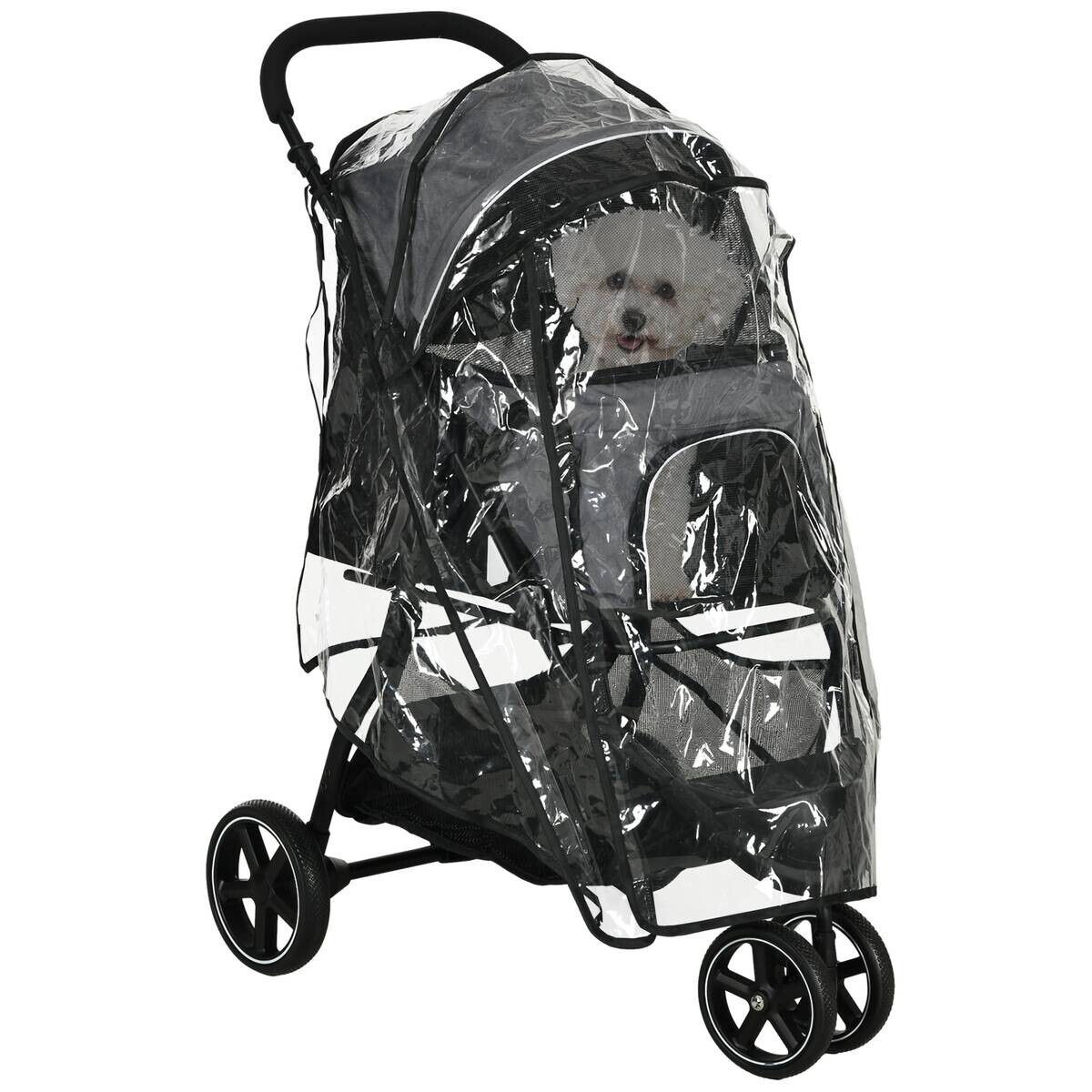 PawHut Hunde-Zubehör grau Polyester B/H/L: ca. 55x83x101 cm
