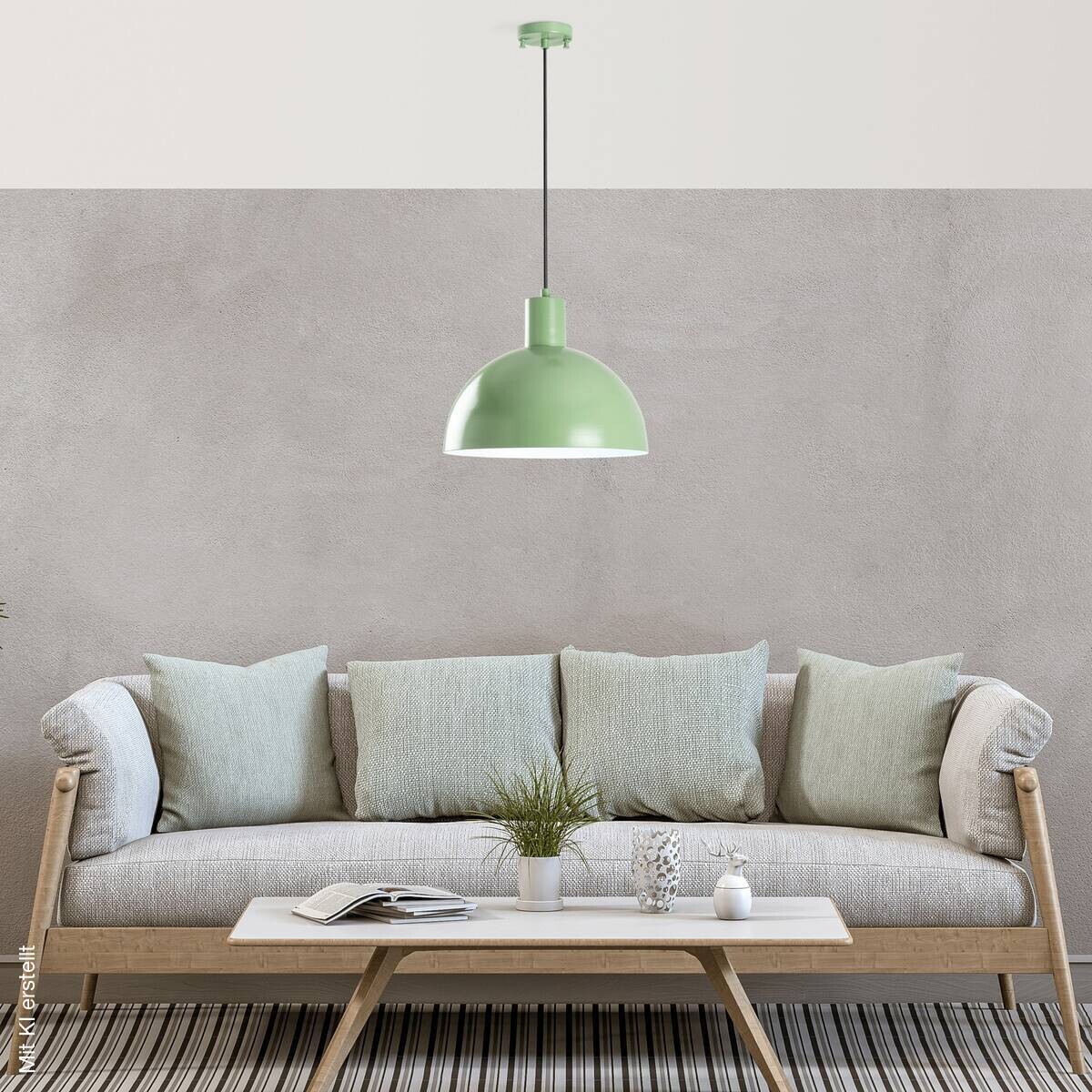 Opviq Pendelleuchte minze B/H/T: ca. 30x117x30 cm E27 1 Brennstellen