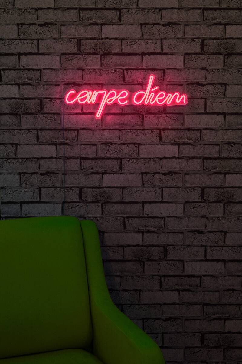 Opviq LED-Wandleuchte rosa PVC B/H/T/L: ca. 53x20x2x53 cm