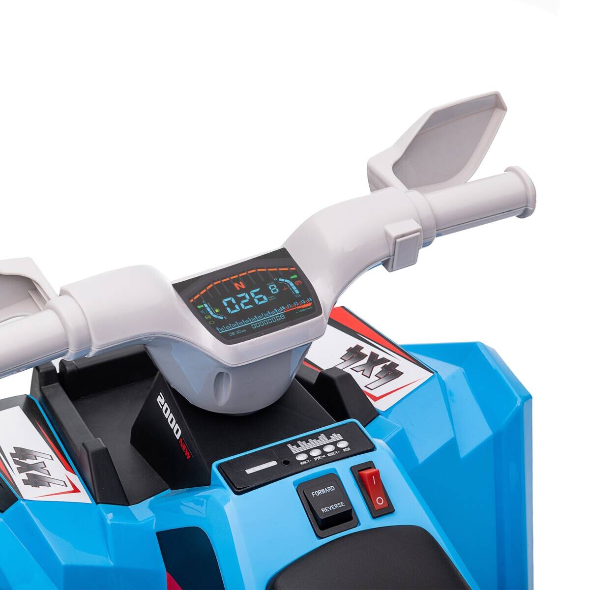 HOMCOM Elektroauto für Kinder blau B/H/L: ca. 41,5x48,5x70 cm