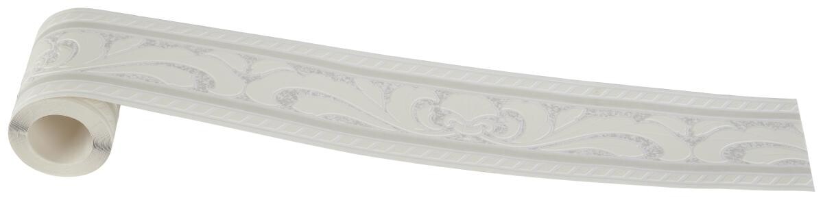 Borte Ornament creme grau B/L: ca. 10,5x500 cm