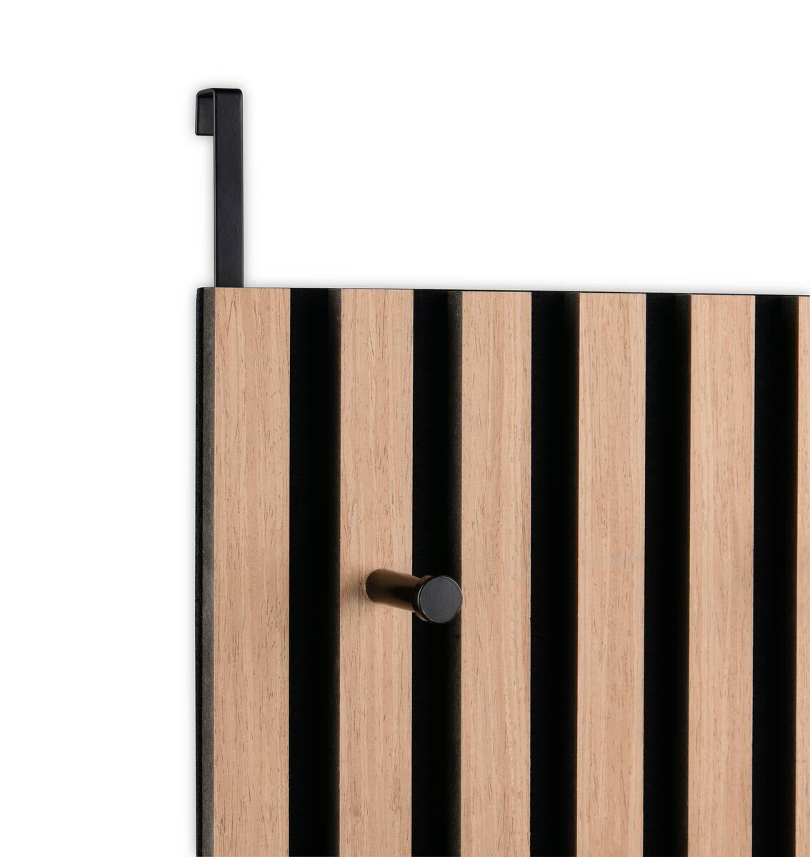 Türgarderobe Grace Eiche Artisan Nachbildung schwarz B/H/T: ca. 30x100x7 cm