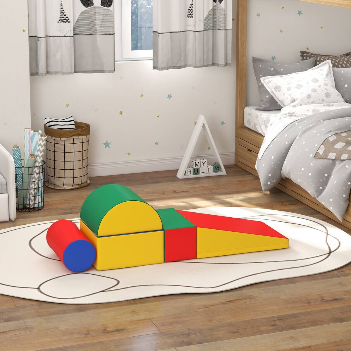 HOMCOM Bausteinset B/H/L: ca. 40,6x20,3x40,6 cm