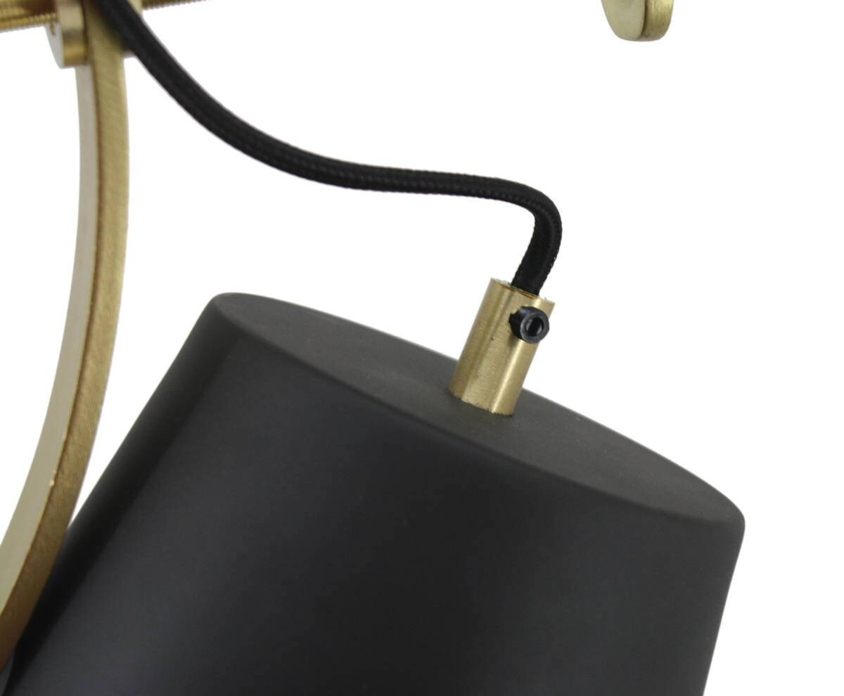 Kayoom Pendelleuchte Calone 287 braun Eisen Kupfer B/H/L: ca. 21x54x20 cm E27 1 Brennstellen