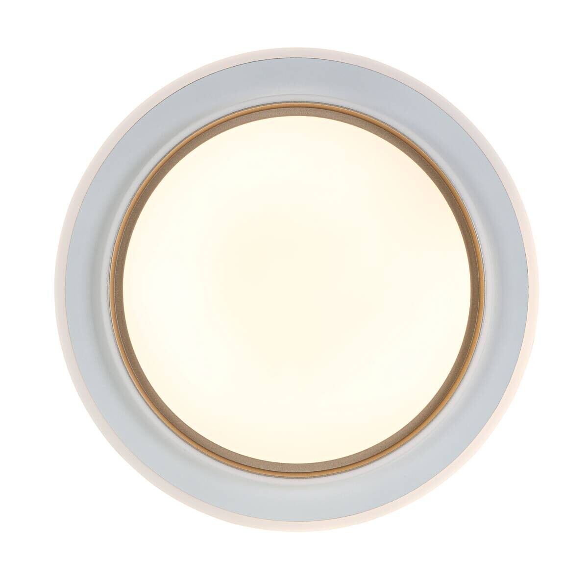 Nolo LED-Deckenleuchte Disc silber Kunststoff B/H/T: ca. 46x46x5 cm