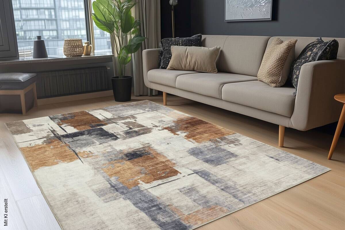 Obsession Teppich Posh terracotta B/H/L: ca. 160x16x230 cm