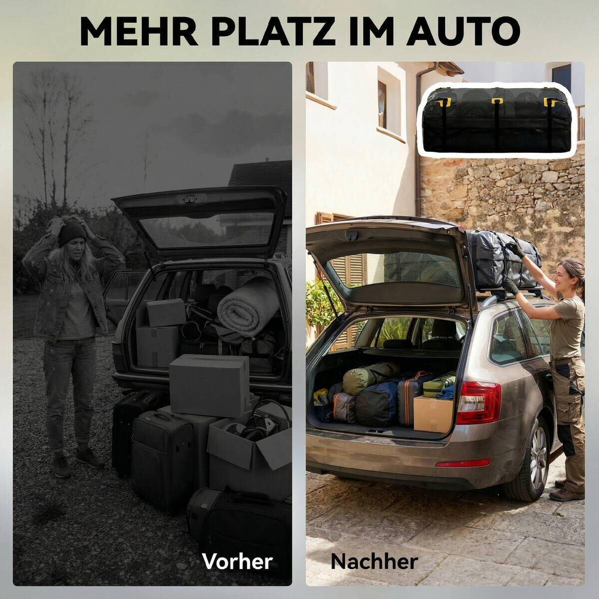 Outsunny Dachgepäckträger B/H/T/L: ca. 100x45x100x132 cm