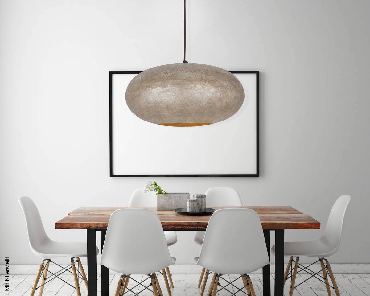 Kayoom Pendelleuchte Terrific champagner Eisen B/H/L: ca. 40x20x40 cm E27 1 Brennstellen