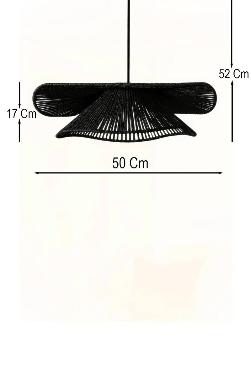 Pendelleuchte schwarz B/H/L/D: ca. 50x52x50x50 cm E27 1 Brennstellen