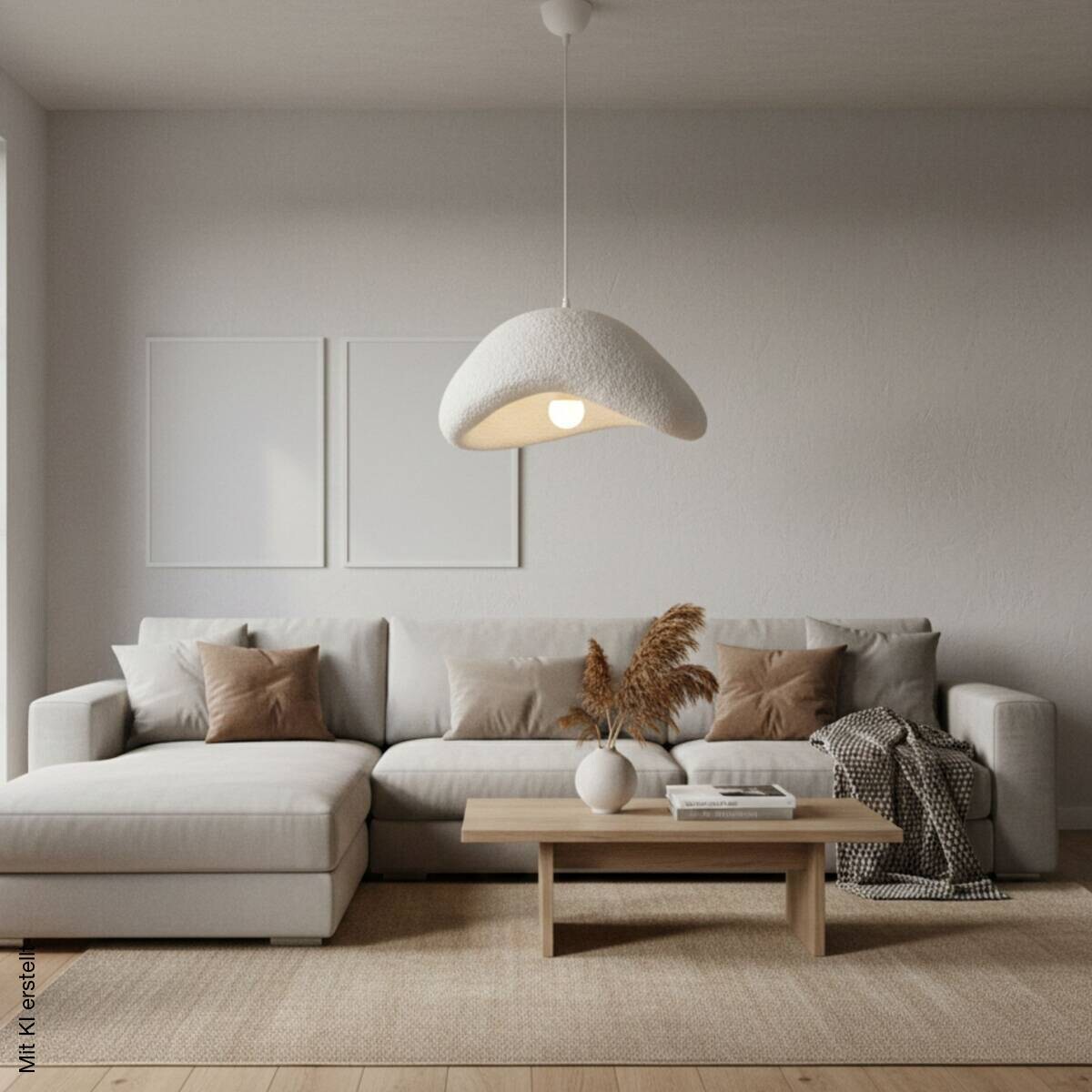 Opviq Pendelleuchte weiß Metall B/H/T/L: ca. 42x120x37x42 cm E27 1 Brennstellen