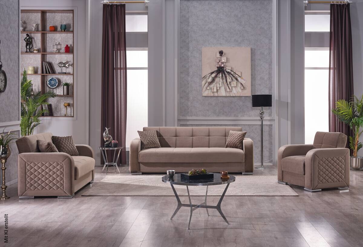 Sofa 3-2-1 Orlando graubraun