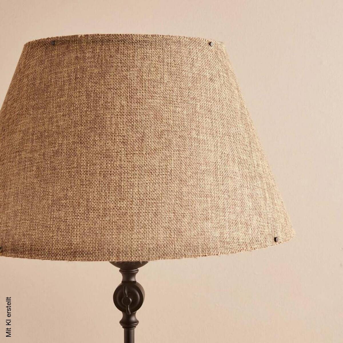 Opviq Stehlampe beige schwarz Metall PVC B/H/T/L/D: ca. 38x150x38x38x38 cm E27 1 Brennstellen