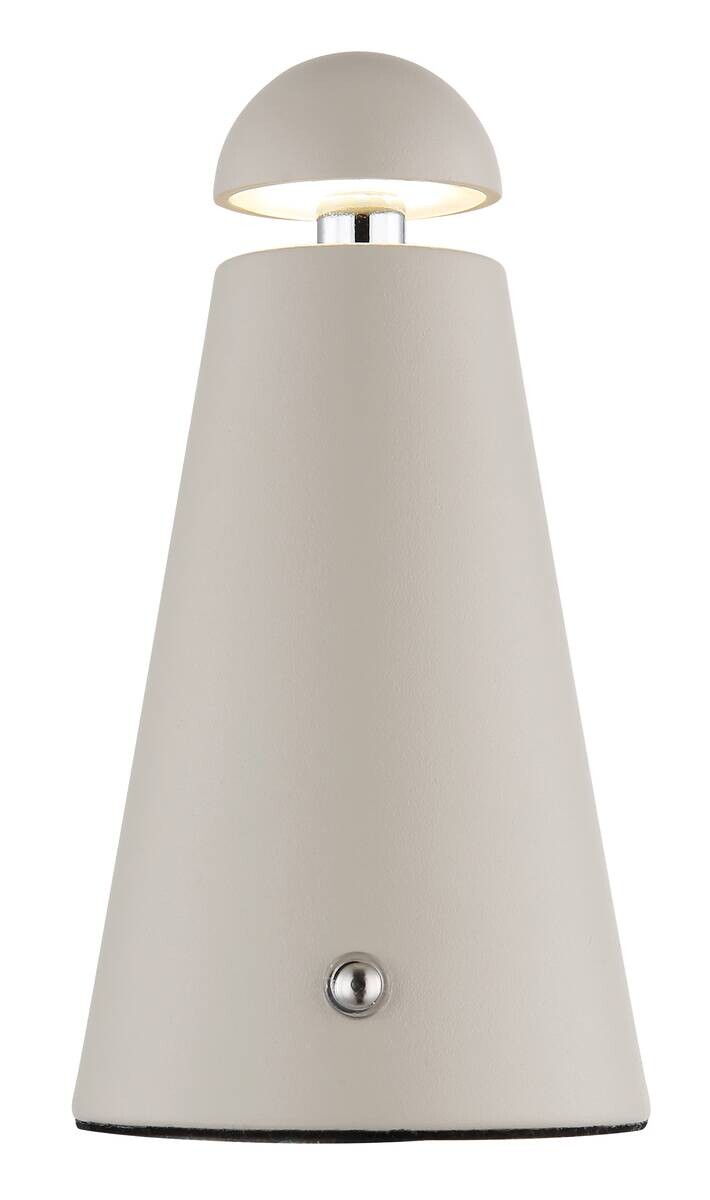 GLOBO LED-Tischleuchte sand Metall H/D: ca. 16x9 cm 1 Brennstellen