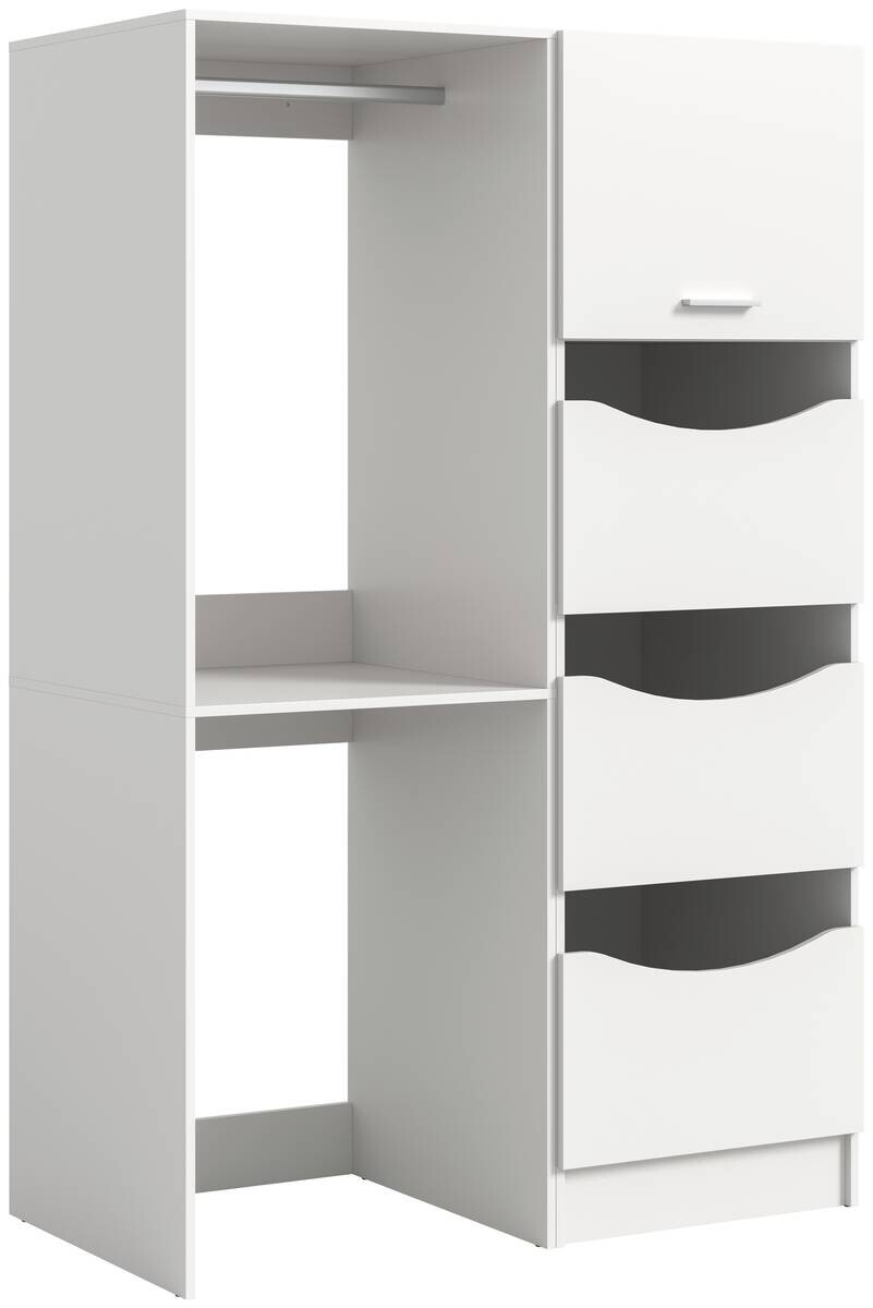 Waschmaschinenumbauschrank Free weiß B/H/T: ca. 126x195x68 cm