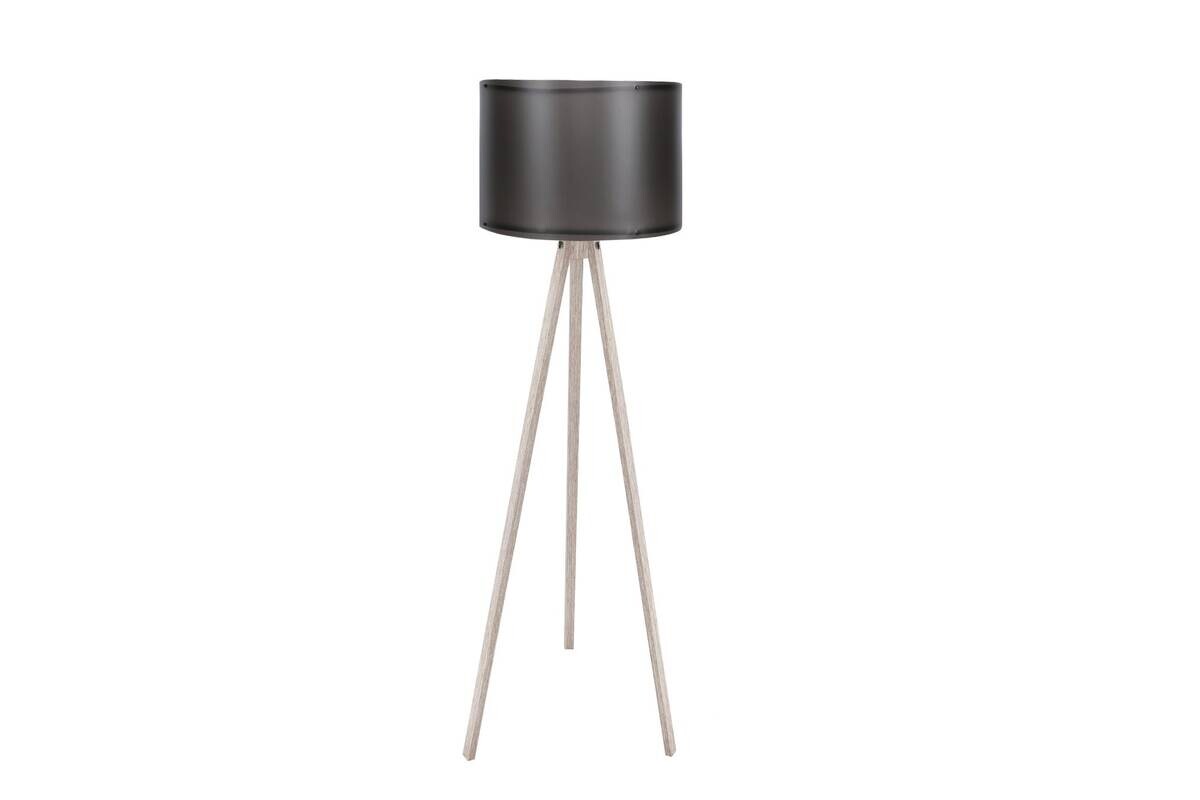Opviq Stehlampe schwarz creme MDF Polypropylen B/H/L: ca. 38x145x38 cm E27 1 Brennstellen