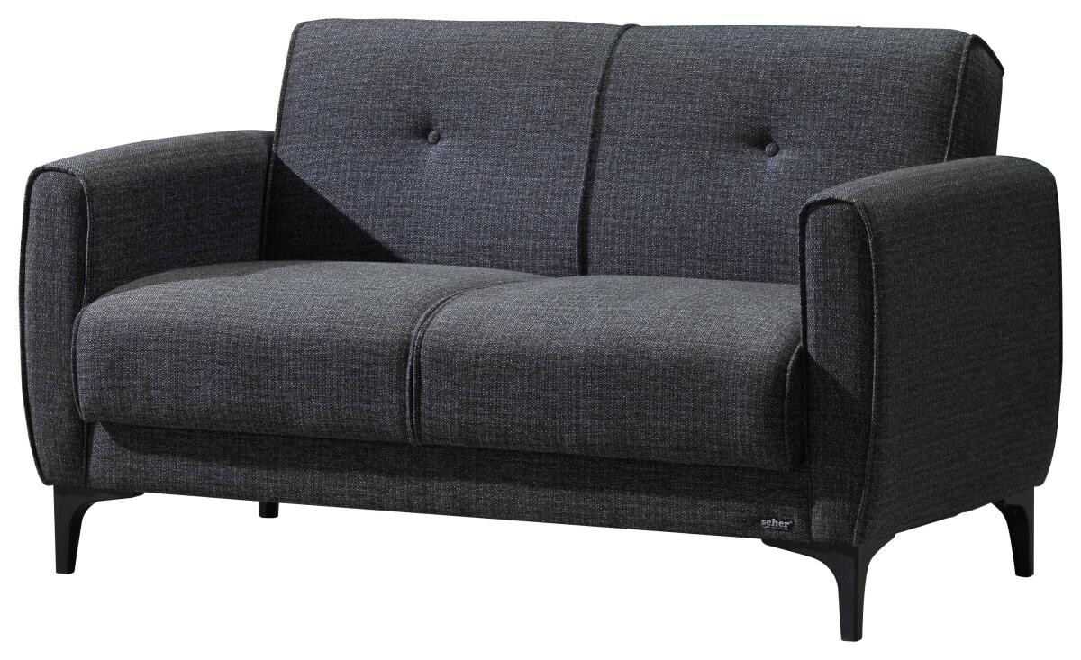Sofa 3-2-1 San Marino anthrazit Microfaser B/H/T: ca. 76x84x83 cm