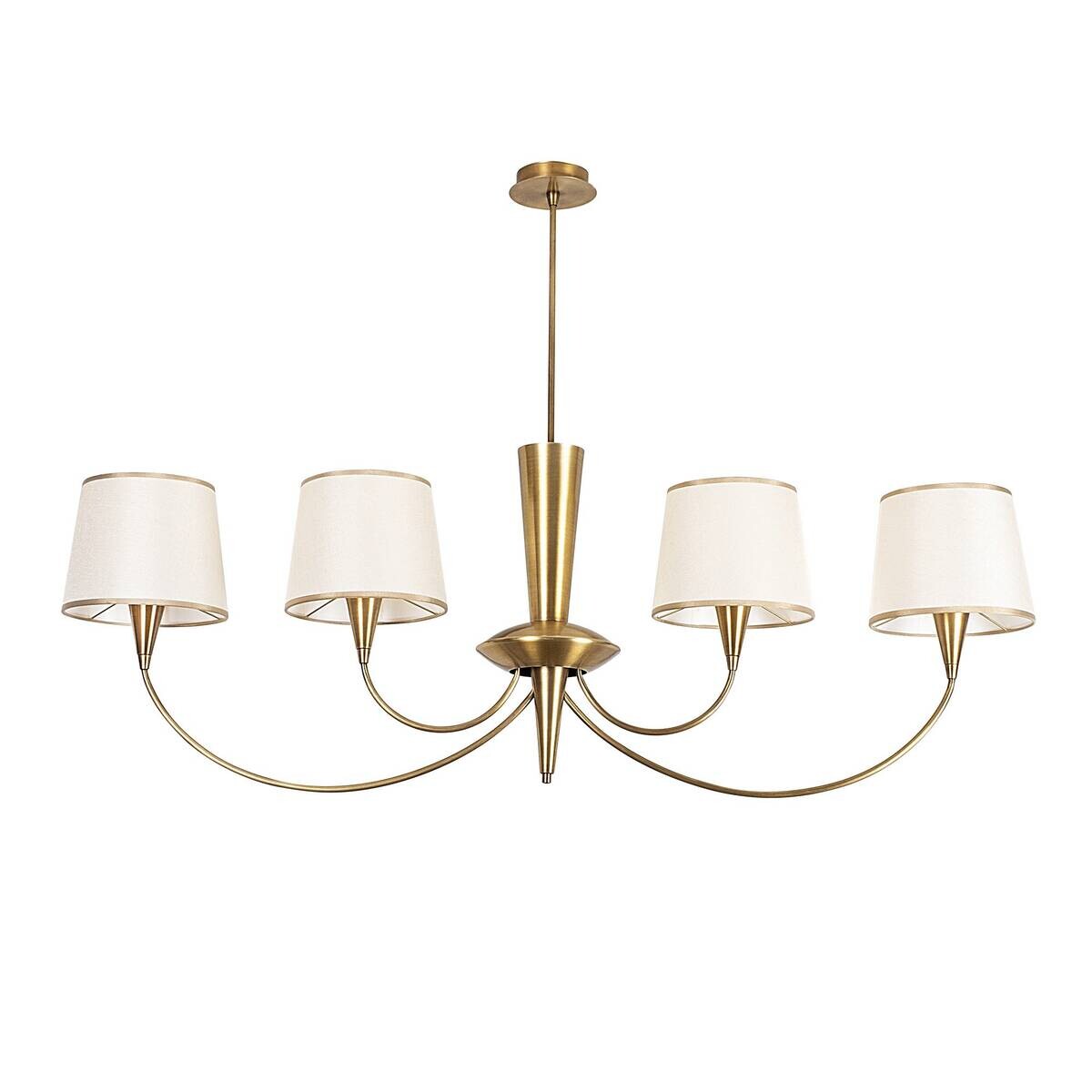 Opviq Pendelleuchte Pardo-3021 Stoff B/H/T/L: ca. 118x83x20x118 cm E27 4 Brennstellen
