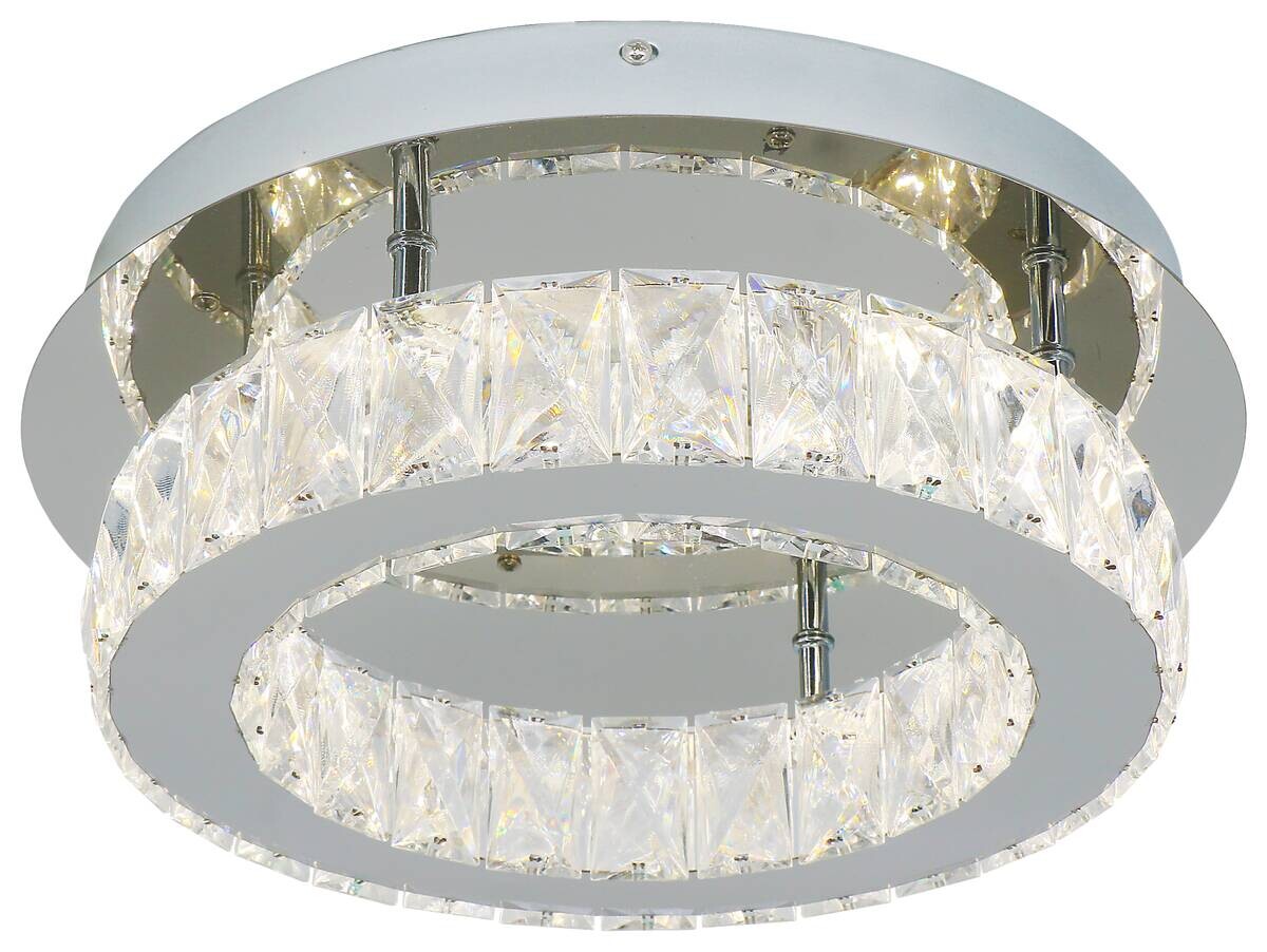 POCOline LED-Deckenleuchte Hanna Acryl Metall B/H/L: ca. 35x12x35 cm